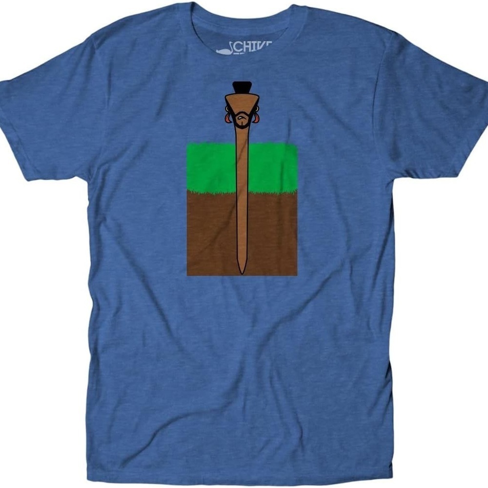 Chive Tee Mr. Tee Short Sleeve Blue Graphic T-Shirt 2X-Large